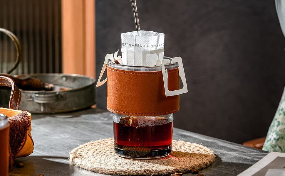 Glass Tumbler w/Lid & Straw