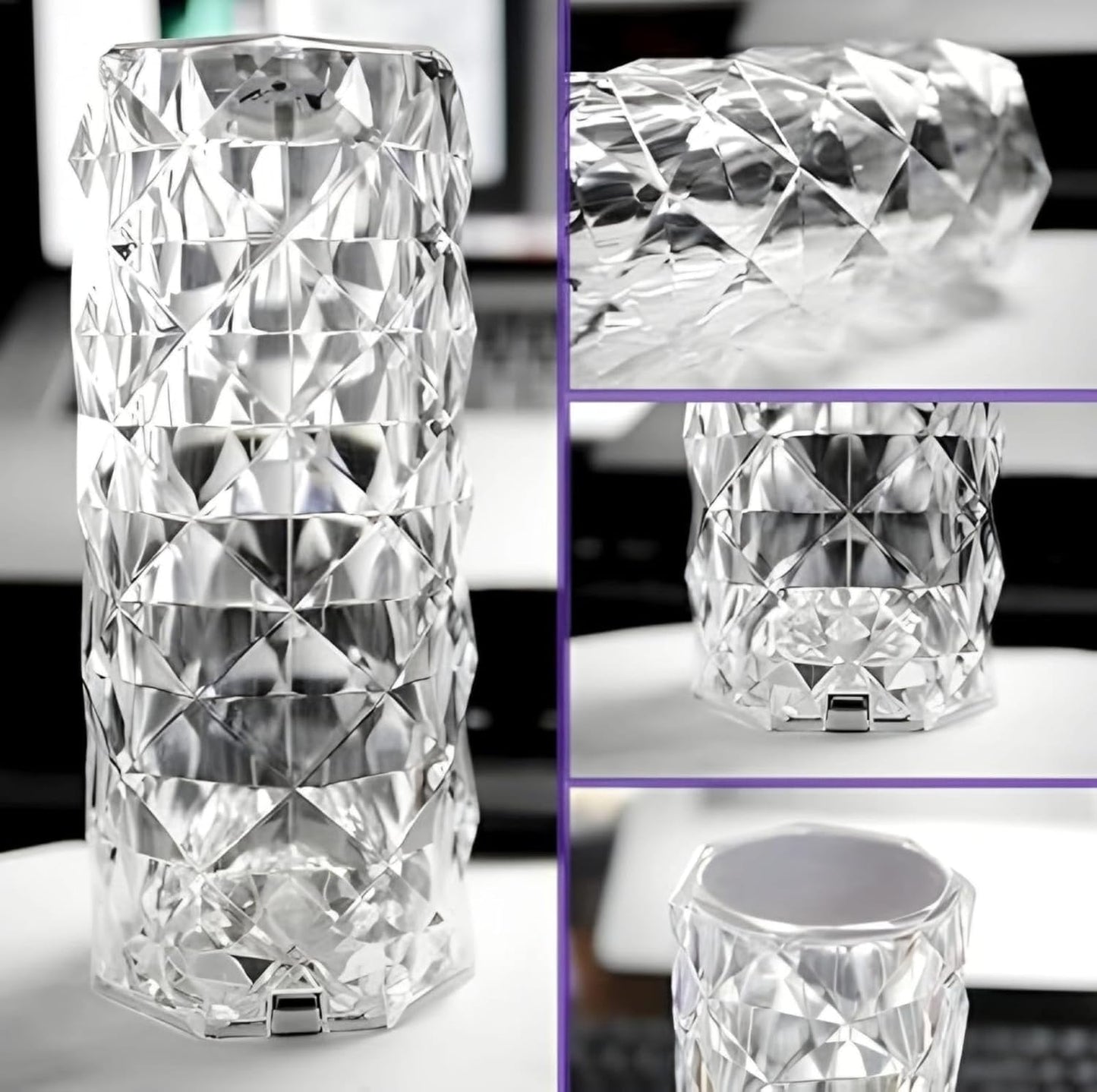 Rechargeable Rose Diamond Table Lamp