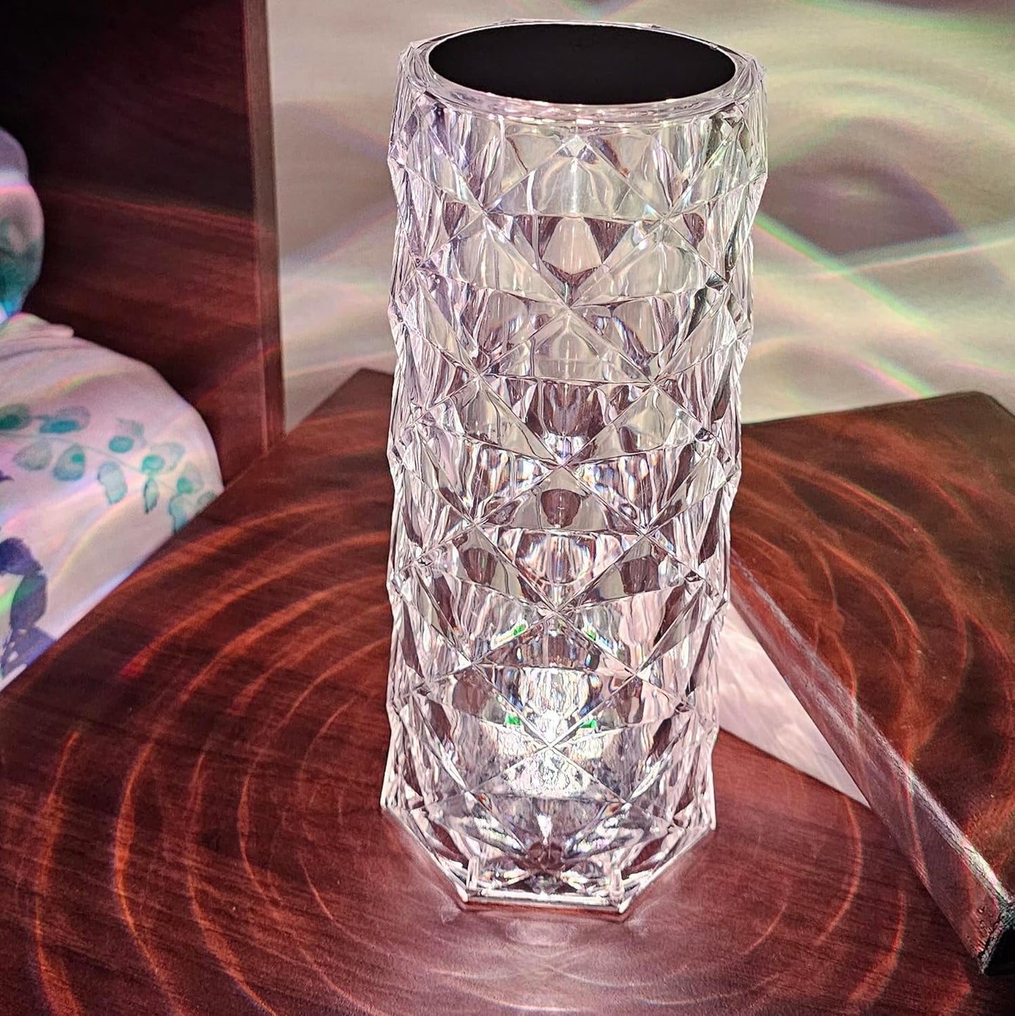 Rechargeable Rose Diamond Table Lamp