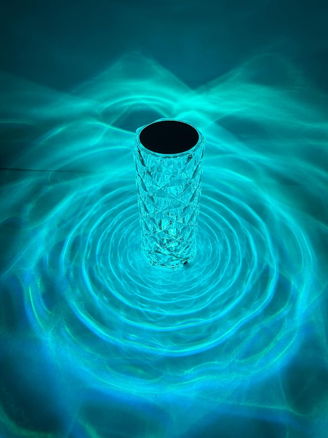 Rechargeable Rose Diamond Table Lamp